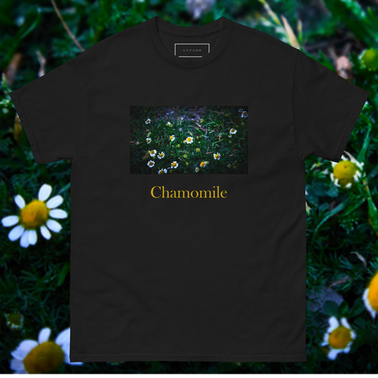 "Chamomile" tee (black)